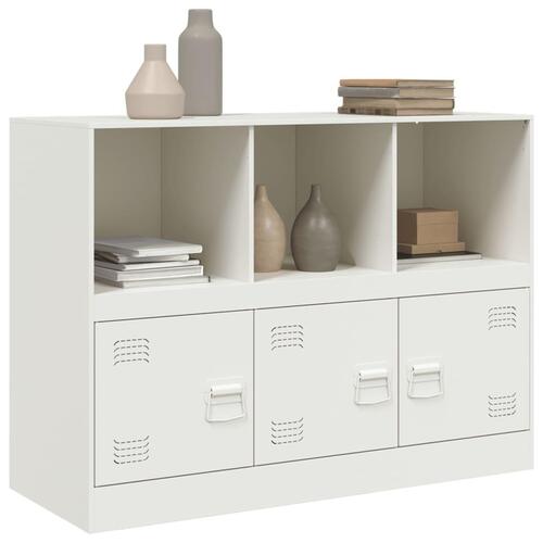 Skænk 99x39x73 cm stål hvid