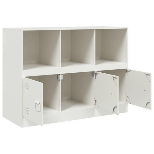 Skænk 99x39x73 cm stål hvid