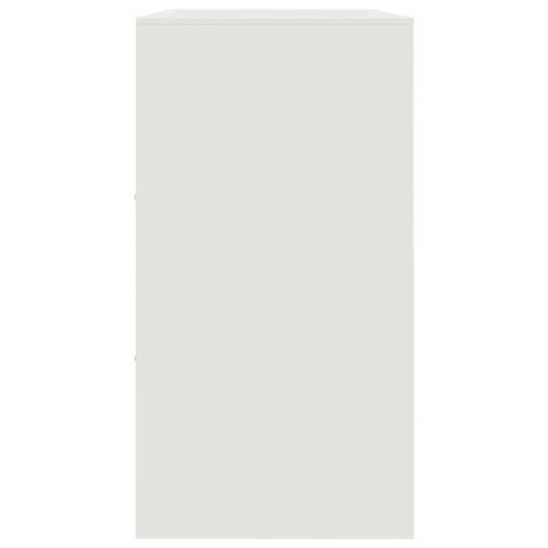 Skænk 99x39x73 cm stål hvid