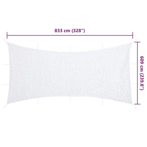 Camouflagenet 833x609 cm med opbevaringspose hvid