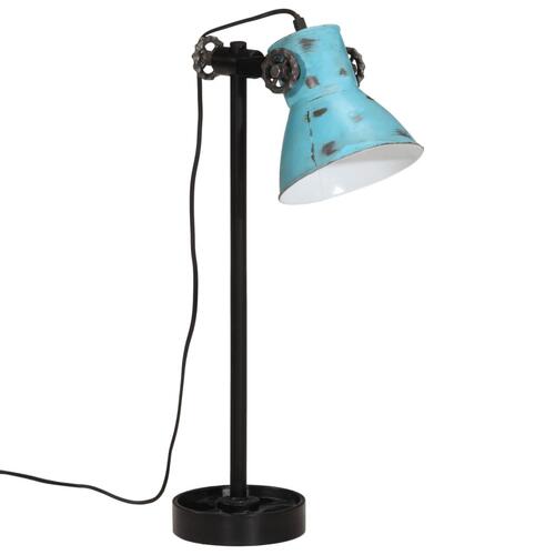 Skrivebordslampe 25 W 15x15x55 cm E27 rustik blå