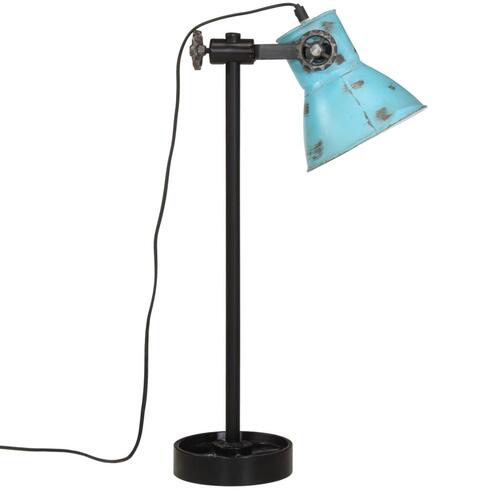 Skrivebordslampe 25 W 15x15x55 cm E27 rustik blå