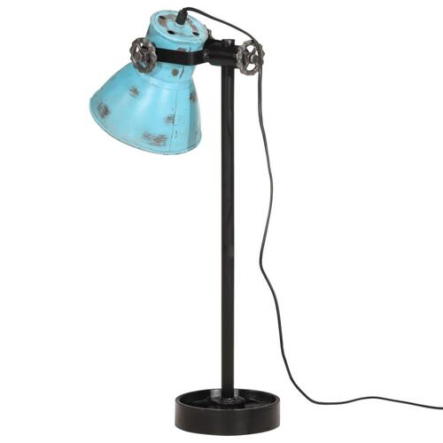 Skrivebordslampe 25 W 15x15x55 cm E27 rustik blå