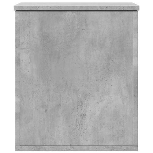 Opbevaringsboks 40x42x46 cm konstrueret træ betongrå
