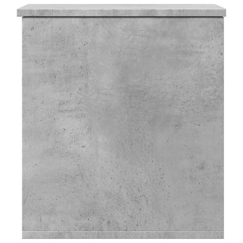 Opbevaringsboks 40x42x46 cm konstrueret træ betongrå