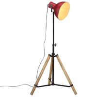 Gulvlampe 25 W 75x75x90-150 cm E27 rustik rød