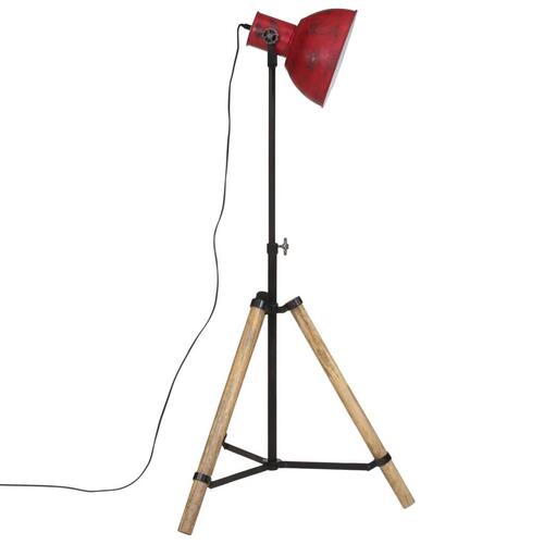 Gulvlampe 25 W 75x75x90-150 cm E27 rustik rød