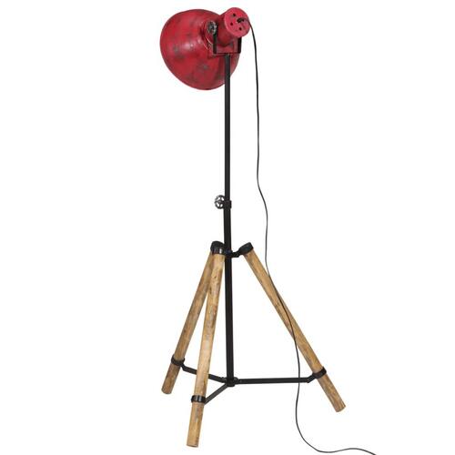 Gulvlampe 25 W 75x75x90-150 cm E27 rustik rød