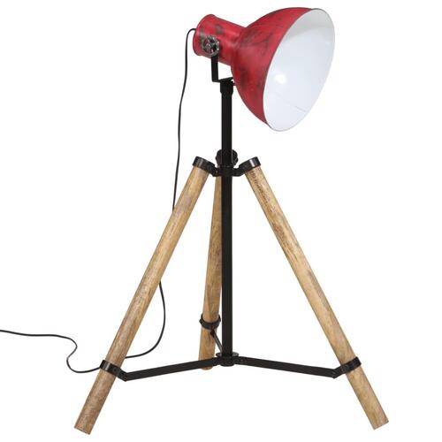 Gulvlampe 25 W 75x75x90-150 cm E27 rustik rød