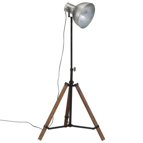 Gulvlampe 75x75x90-150 cm 25 W E27 vintagesølv