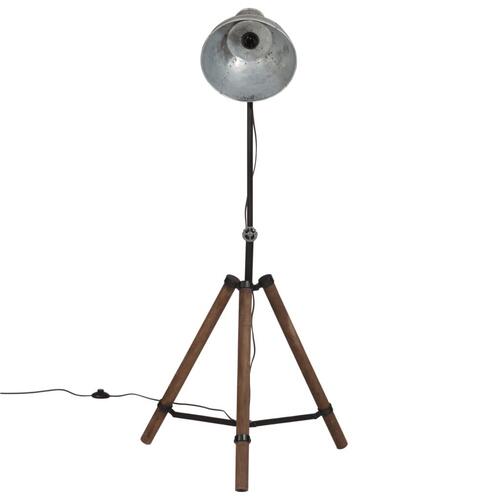 Gulvlampe 75x75x90-150 cm 25 W E27 vintagesølv