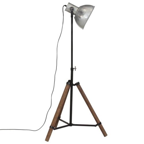 Gulvlampe 75x75x90-150 cm 25 W E27 vintagesølv