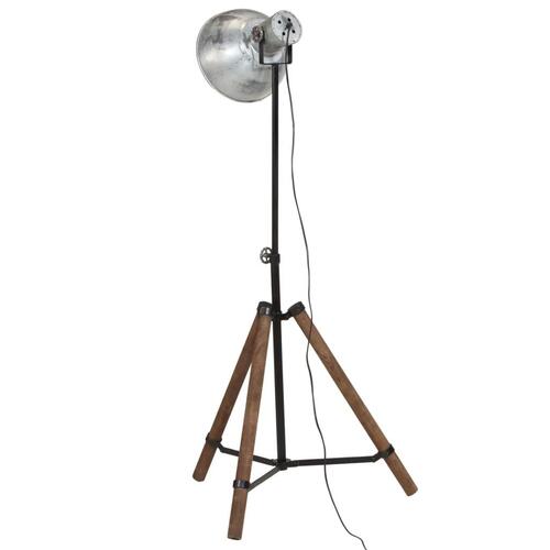 Gulvlampe 75x75x90-150 cm 25 W E27 vintagesølv