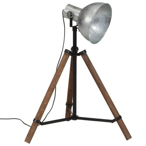 Gulvlampe 75x75x90-150 cm 25 W E27 vintagesølv