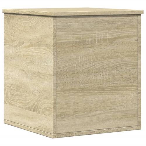 Opbevaringsboks 40x42x46 cm konstrueret træ sonoma-eg