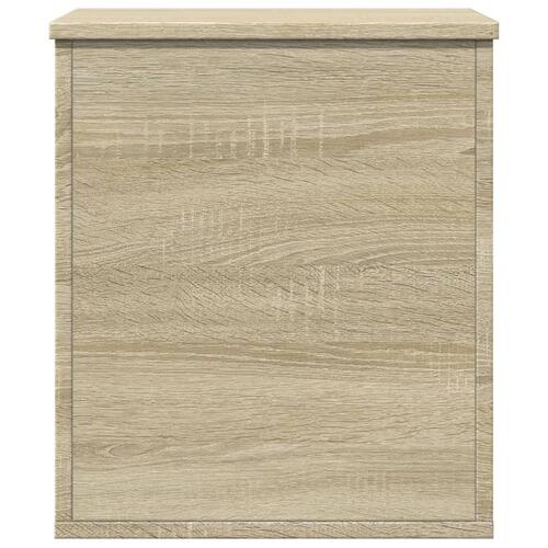 Opbevaringsboks 40x42x46 cm konstrueret træ sonoma-eg