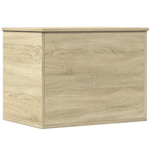 Opbevaringsboks 60x42x46 cm konstrueret træ sonoma-eg