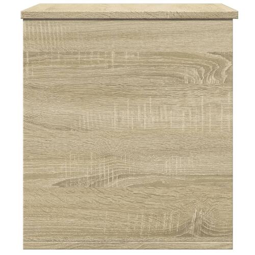 Opbevaringsboks 60x42x46 cm konstrueret træ sonoma-eg