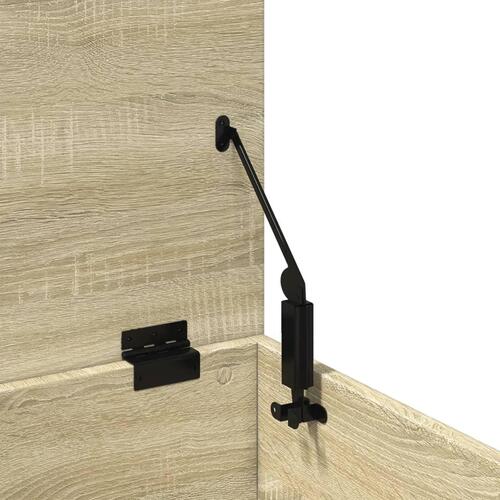 Opbevaringsboks 60x42x46 cm konstrueret træ sonoma-eg