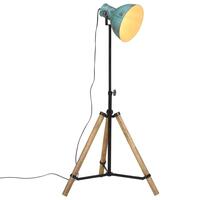 Gulvlampe 25 W 75x75x90-150 cm E27 rustik blå