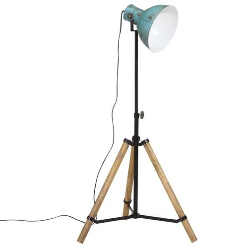 Gulvlampe 25 W 75x75x90-150 cm E27 rustik blå