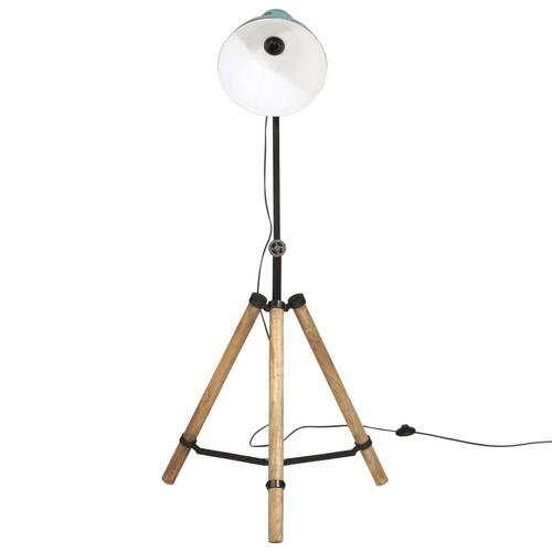 Gulvlampe 25 W 75x75x90-150 cm E27 rustik blå