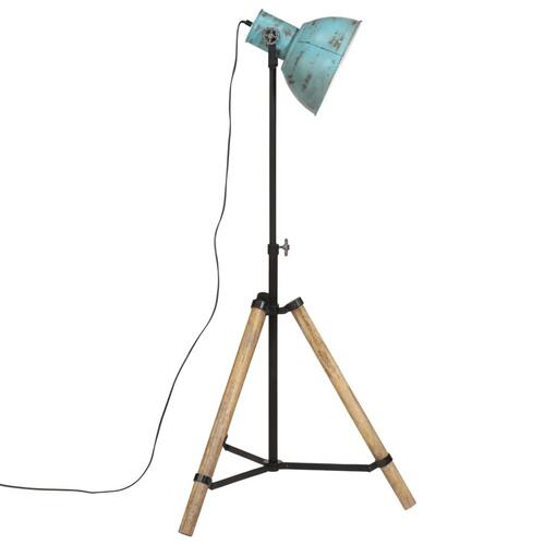 Gulvlampe 25 W 75x75x90-150 cm E27 rustik blå