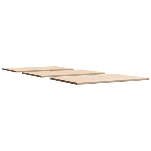 Bordplader 3 stk. 80x53x1,7 cm rektangulær massivt fyrretræ