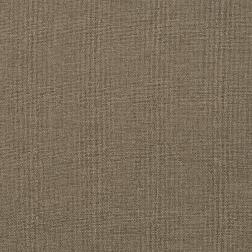 Stolehynder med lav ryg 6 stk. 100x50x4 cm stof gråbrun