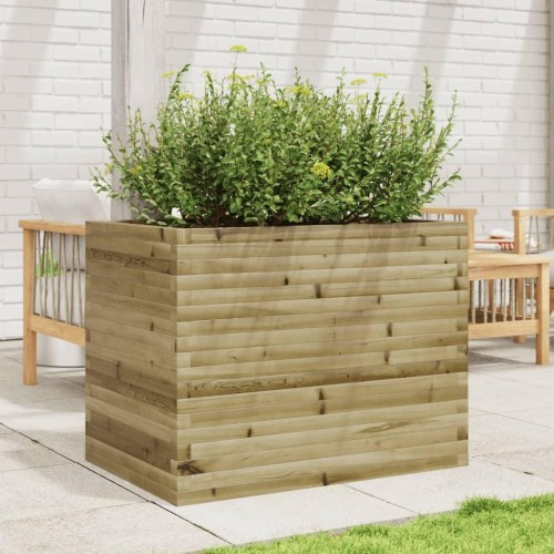 Plantekasse 90x60x68,5 cm imprægneret fyrretræ