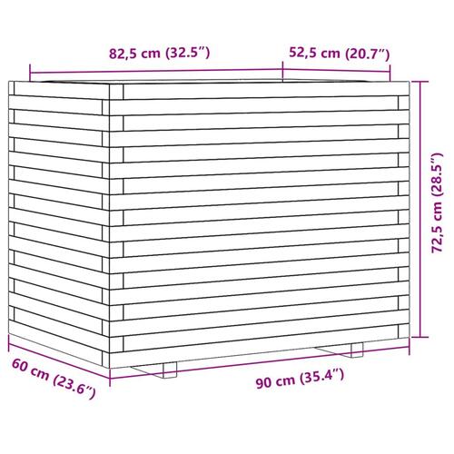 Plantekasse 90x60x72,5 cm massivt douglasgran