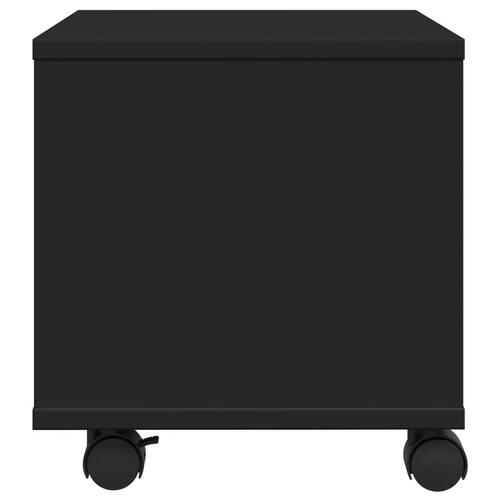 Printerstativ med hjul 41x32x34,5 cm sort