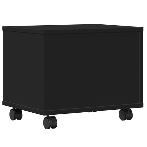 Printerstativ med hjul 41x32x34,5 cm sort