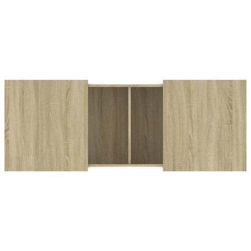 Sofabord 100x55x40 cm konstrueret træ sonoma-eg
