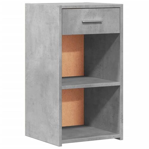 Sengebord 35x34x65 cm konstrueret træ betongrå
