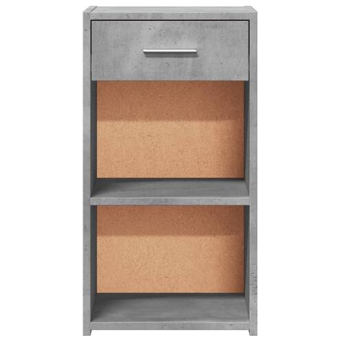 Sengebord 35x34x65 cm konstrueret træ betongrå
