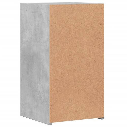 Sengebord 35x34x65 cm konstrueret træ betongrå