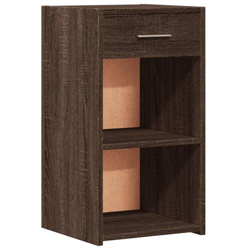 Sengeborde 2 stk. 35x34x65 cm brun egetræsfarve