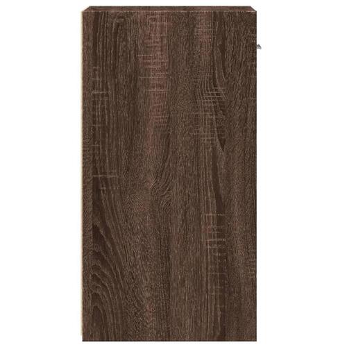 Sengeborde 2 stk. 35x34x65 cm brun egetræsfarve