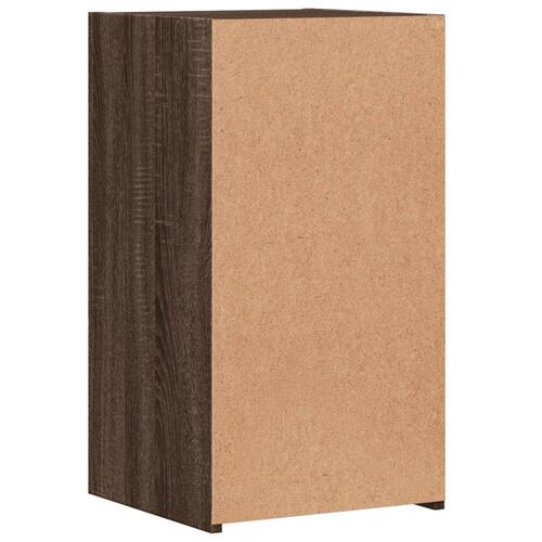 Sengeborde 2 stk. 35x34x65 cm brun egetræsfarve