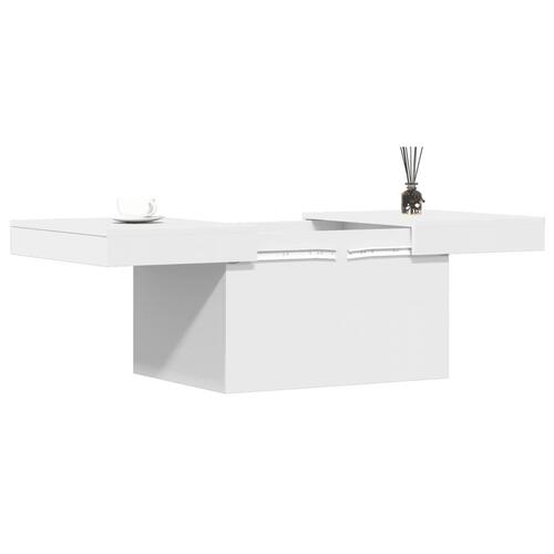 Sofabord 100x55x40 cm konstrueret træ hvid