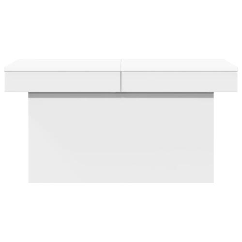 Sofabord 100x55x40 cm konstrueret træ hvid