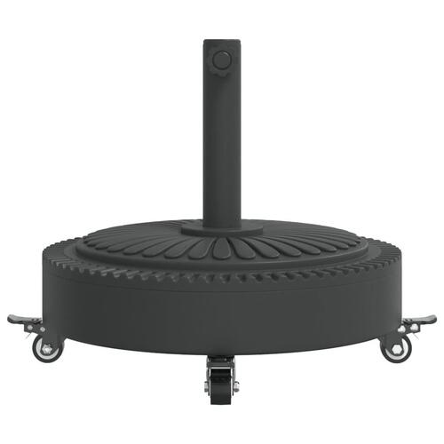 Parasolfod med hjul til Ø38/48 mm stænger 27 kg rund