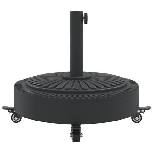 Parasolfod med hjul til Ø38/48 mm stænger 27 kg rund