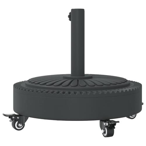 Parasolfod med hjul til Ø38/48 mm stænger 27 kg rund