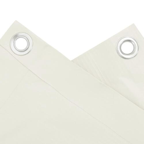 Altanafskærmning 600x75 cm PVC hvid