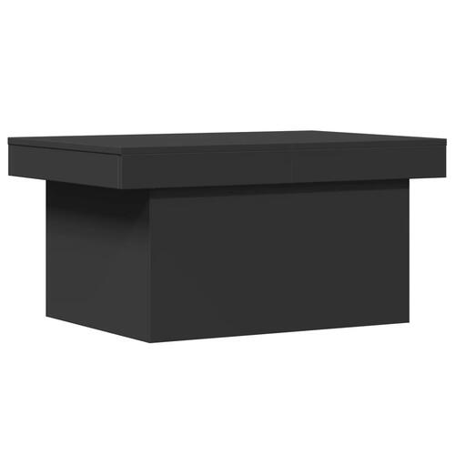 Sofabord 80x55x40 cm konstrueret træ sort