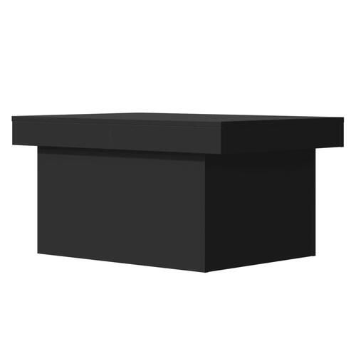 Sofabord 80x55x40 cm konstrueret træ sort