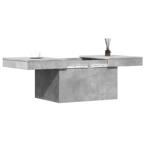 Sofabord 80x55x40 cm konstrueret træ betongrå