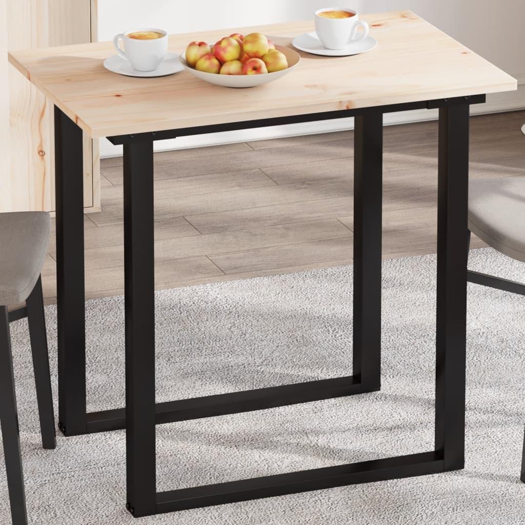 Bordplade 80x50x1,7 cm rektangulær massivt fyrretræ
